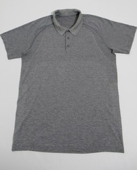 Lululemon Men’s Metal Vent Tech Polo 2.0 Heathered Slate Size L