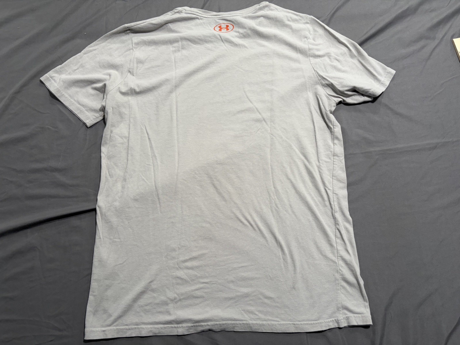 Under Armour Project Rock Men’s T-Shirt Grey Orange Brahma Bull Logo Size XL gallery