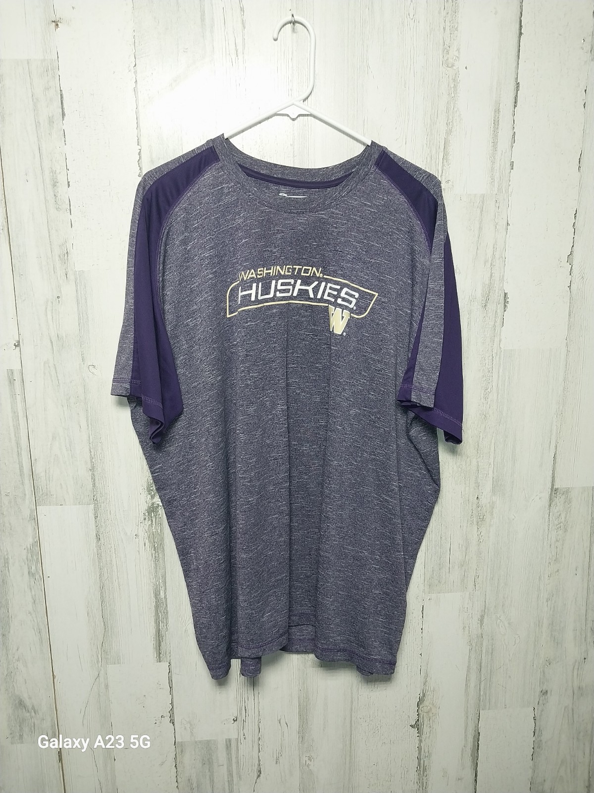 Champion Washington Huskies Men Size 2XL Purple Athletic Short Sleeve Tee gallery