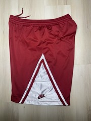 Nike Red Basketball Uncompromising Excellence Mesh Shorts XXL Vintage Grey Tag