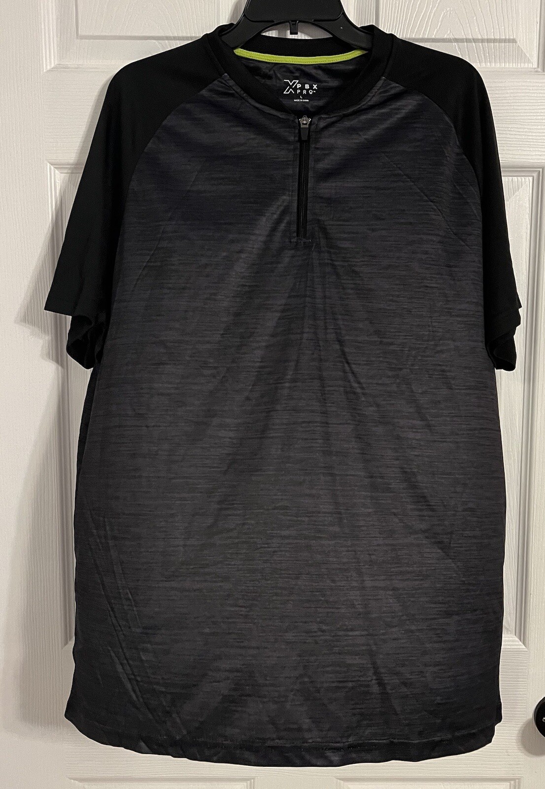 Pbx Pro Men’s Large 1/4 Zip Short Sleeve Tshirt Black gallery