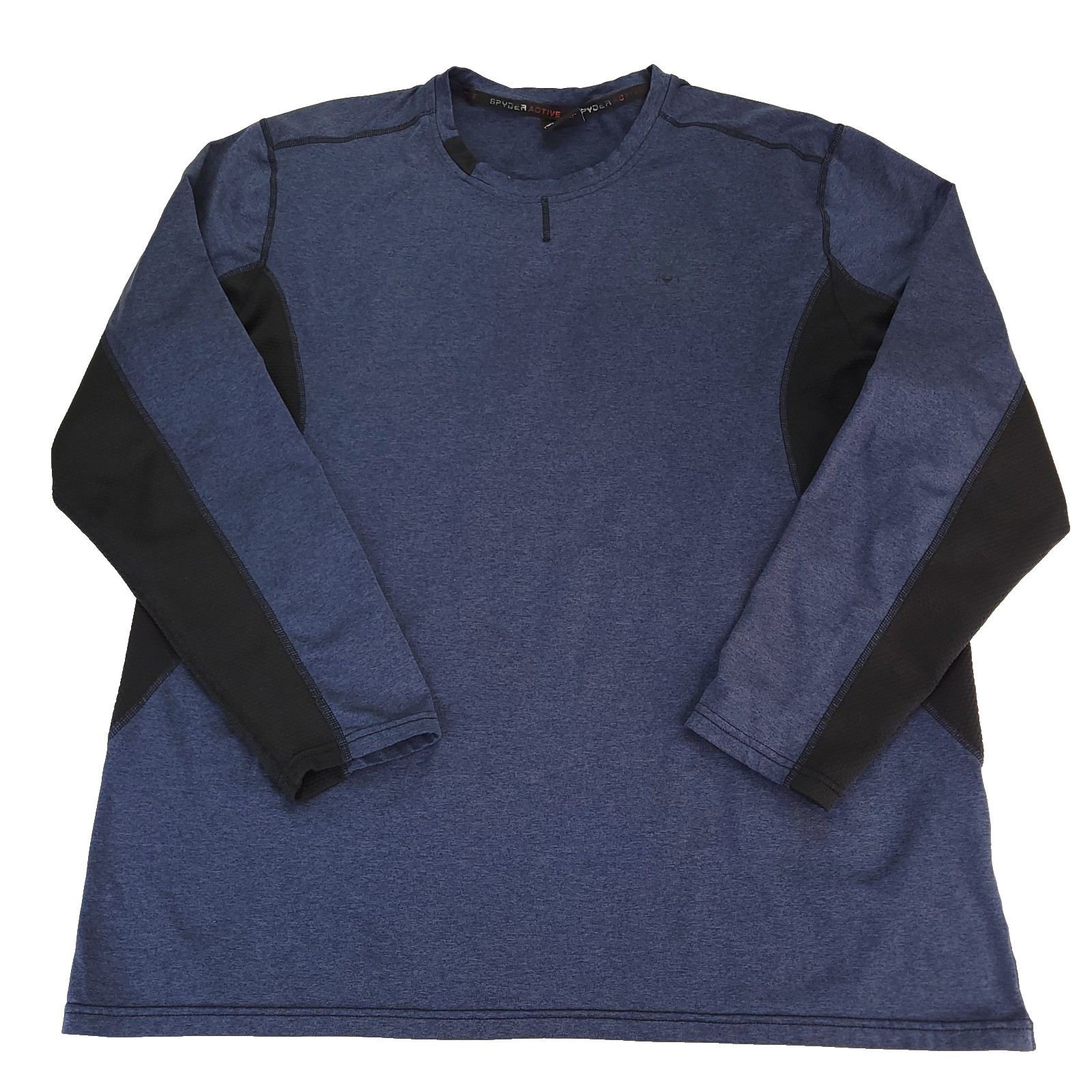 Spyder Shirt Mens Extra Large Long Sleeve Moisture Wicking Base Layer Lined Blue gallery