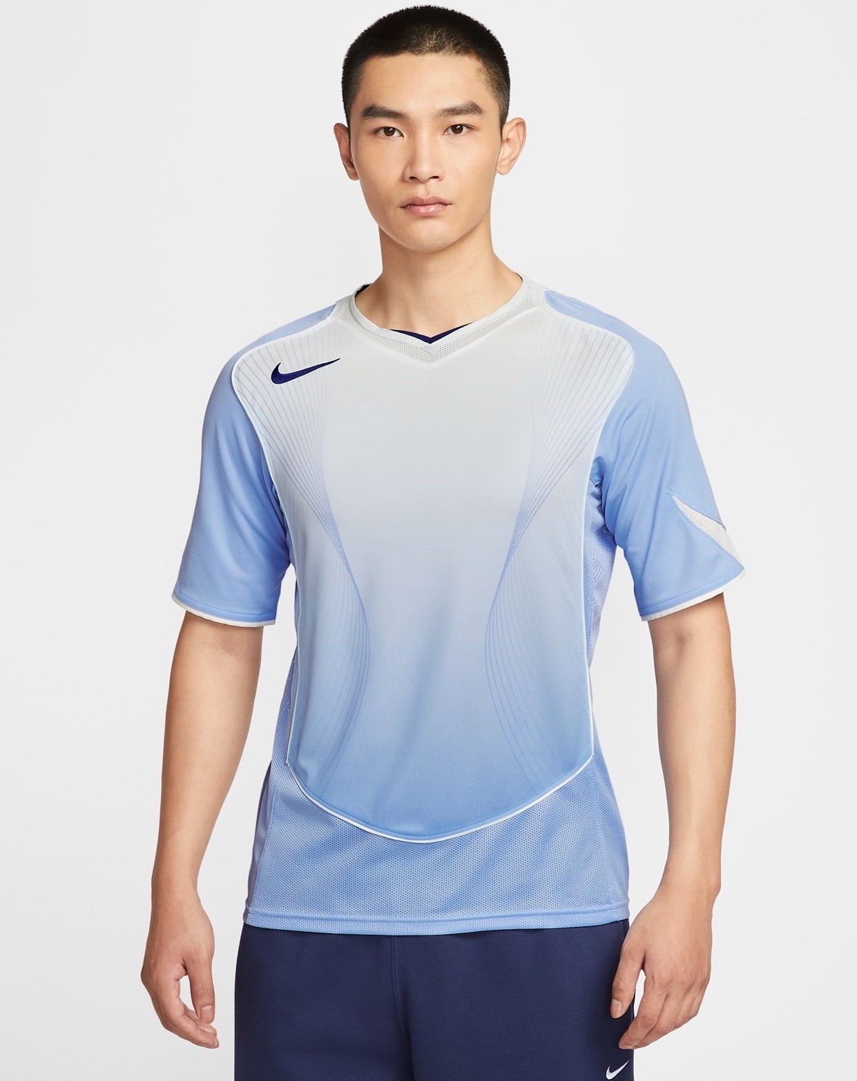 $100 Nike Men’s Total 90 Dri-Fit Soccer Jersey Shirt HV1178-White/Blue- XLarge gallery