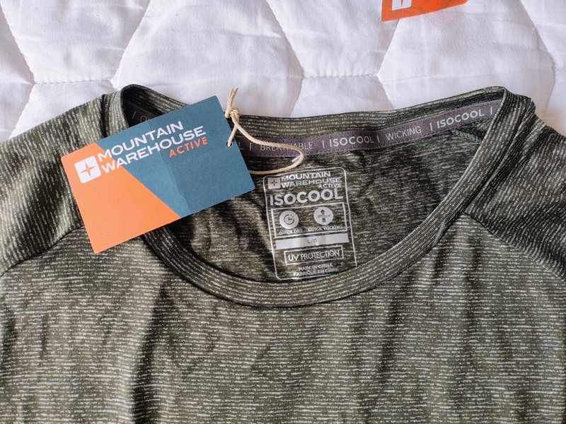 Lot of 2 Mountain Warehouse ISOCool Agra Men's Tees-M & L Quick Dry UV T-shirts gallery