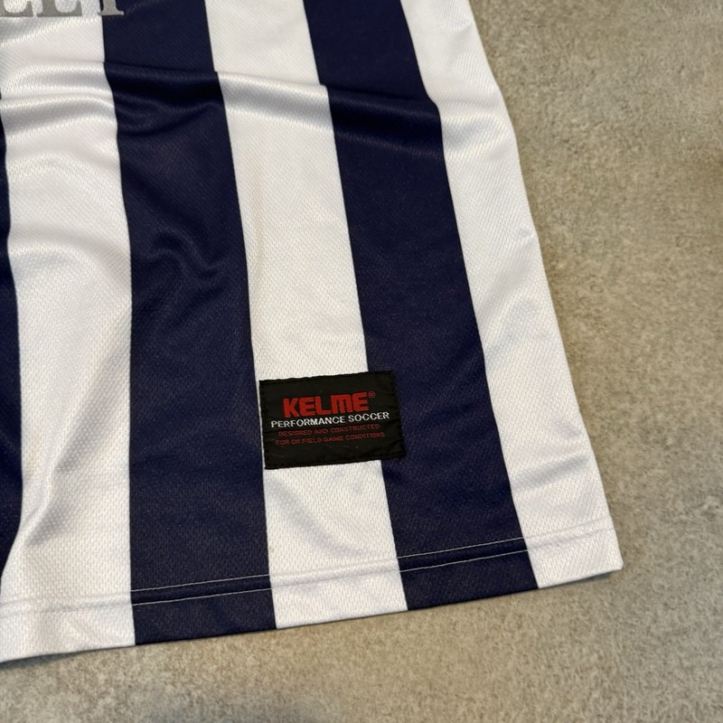 Vintage Y2K Kelme Pleasant Valley Striped Soccer Jersey Kit XL #24 Retro 2000s gallery