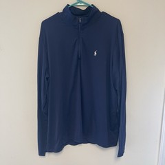 Polo Golf Ralph Lauren Performance Quarter Zip Pullover French Navy Blue NWT