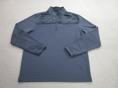 Pebble Beach Pullover Mens Medium Blue Dry-Luxe Performance 1/4 Zip Golf sweater