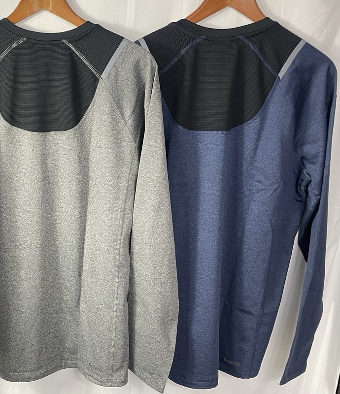 Spyder Active Men's XXL Lot of 2 Long Sleeve Shirts in Gray & Blue NWT gallery
