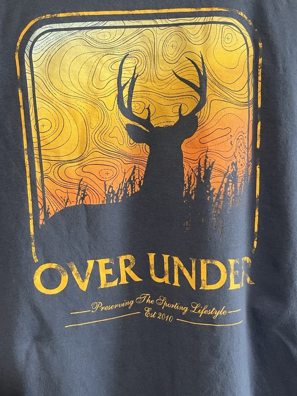 Men’s Over Under Blue, Long Sleeve Shirt, Size Medium Deer gallery