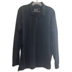 511 Tactical Polo Shirt Large Black Performance Stretch Long Sleeve Unisex L
