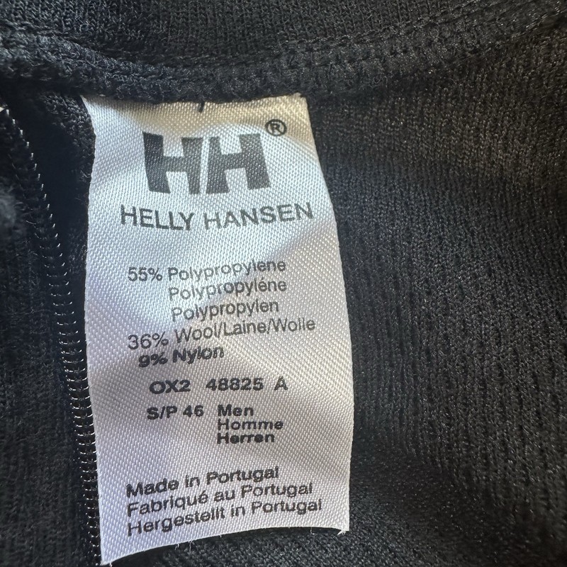Helly Hansen LIFA 1/4 Zip Base Layer Small Black Men’s Polypro Thermal Top EUC gallery