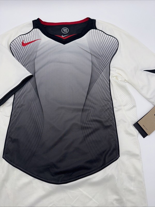 $100 Nike Men’s Total 90 Dri-Fit Soccer Jersey Shirt HV1178- White/Black- XSmall gallery
