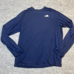 The North Face Shirt Mens Large Blue Long Sleeve Lightweight Base Layer Tee