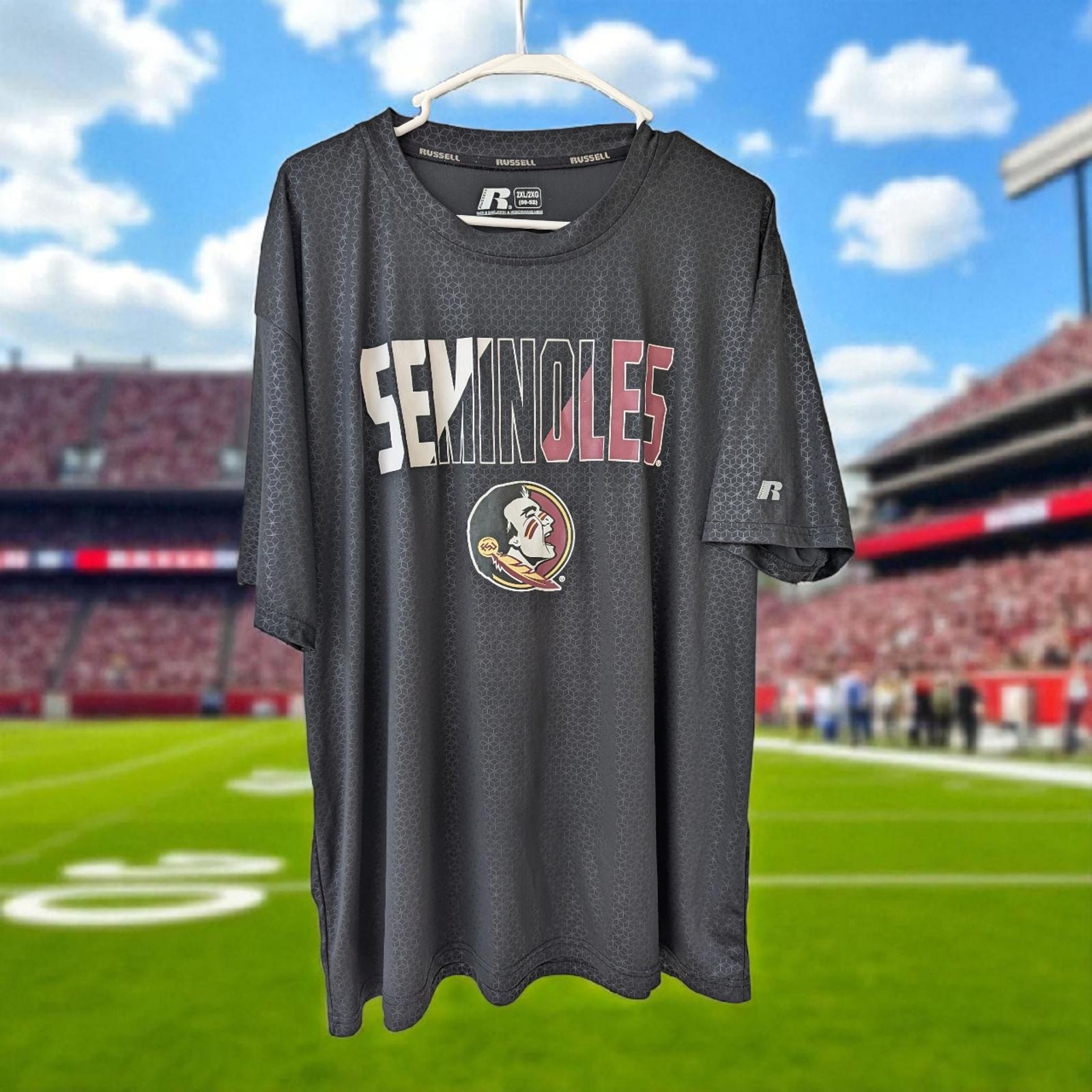 Russell Athletic Florida State Seminoles Black NCAA College Football 2XL Tee gallery