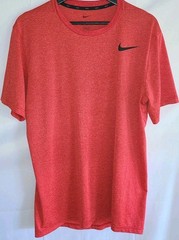 Nike Dri Fit Mens Medium Short Sleeve Athletic T Shirt Orange