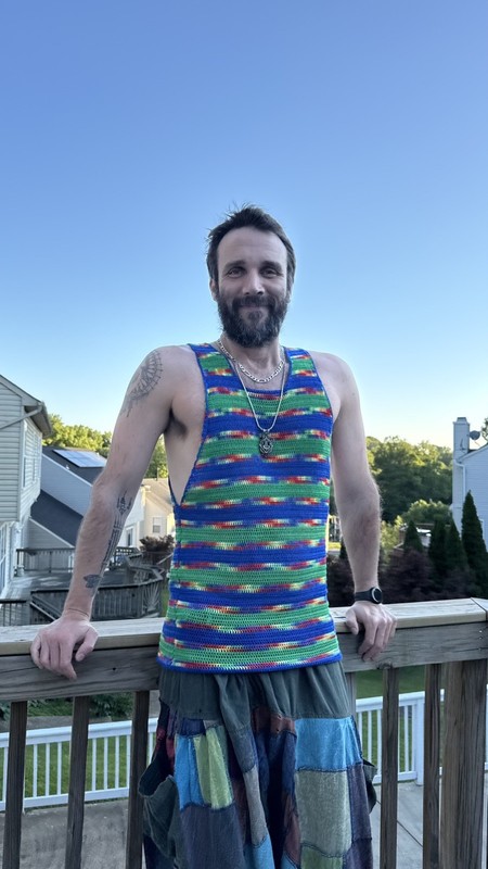 Crochet Thread The World Tank Top Adult Size Large gallery