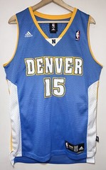 ADIDAS Denver Nuggets Carmelo Anthony 15 Basketball Jersey NBA Size S #34671