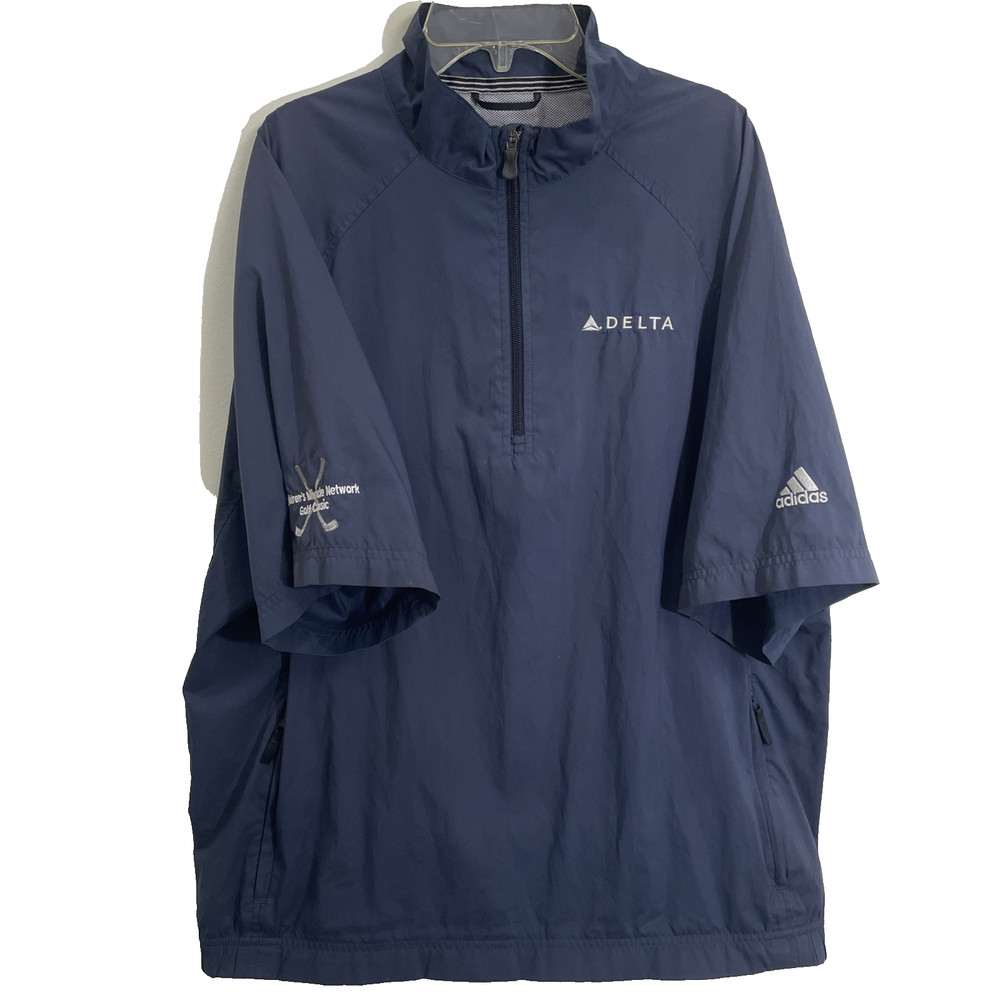 Adidas Delta Air line pullover Size Medium blue Children Miracle Network Golf
