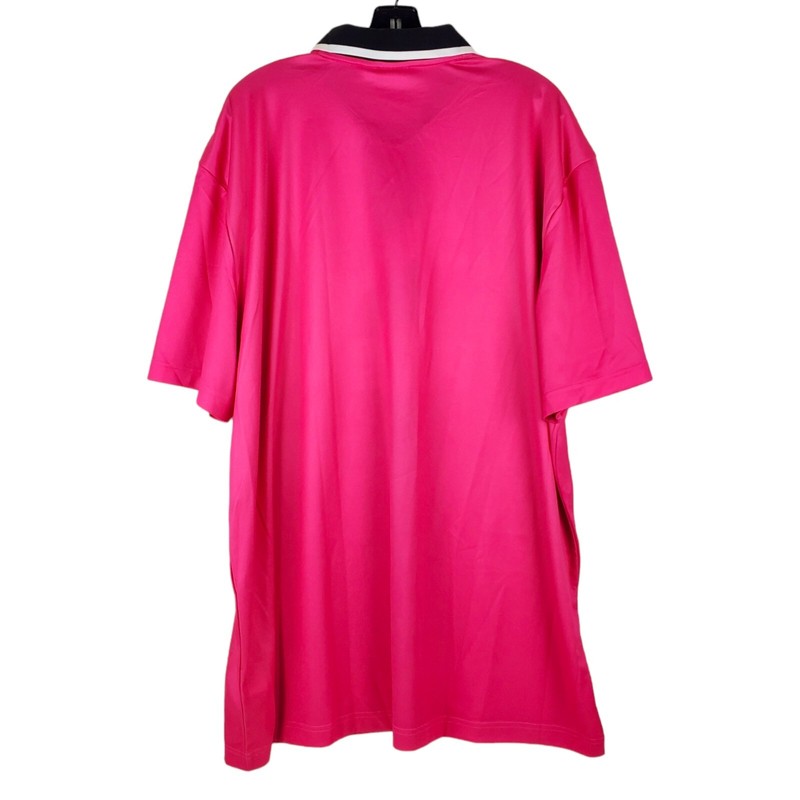 PUMA XTG Polo Shirt Adult XXL Pink Black BIG LOGO Spell Out Soccer Activewear gallery