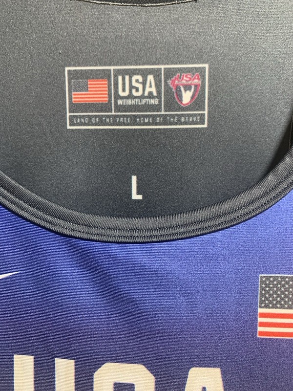 Nike USA Weightlifting Wrestling Singlet Gym Stars Team YOUTH Large brand new gallery