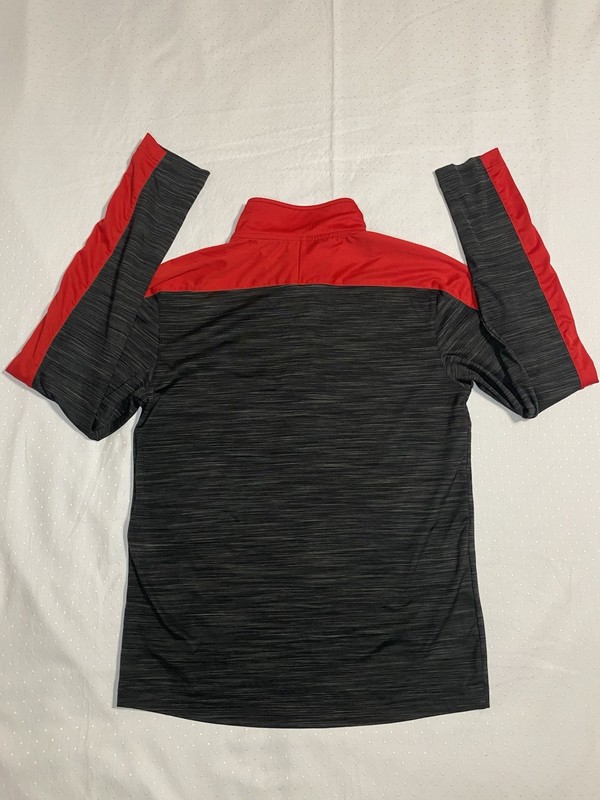 Adidas Crazy Ghost Basketball Pull Over Mens Small Drifit Gray and Red gallery