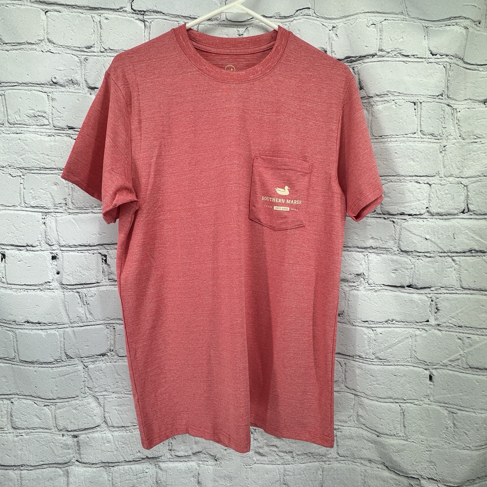 Southern Marsh Tee Shirt Men's S Coral Performance Polyester FieldTec Fishing gallery
