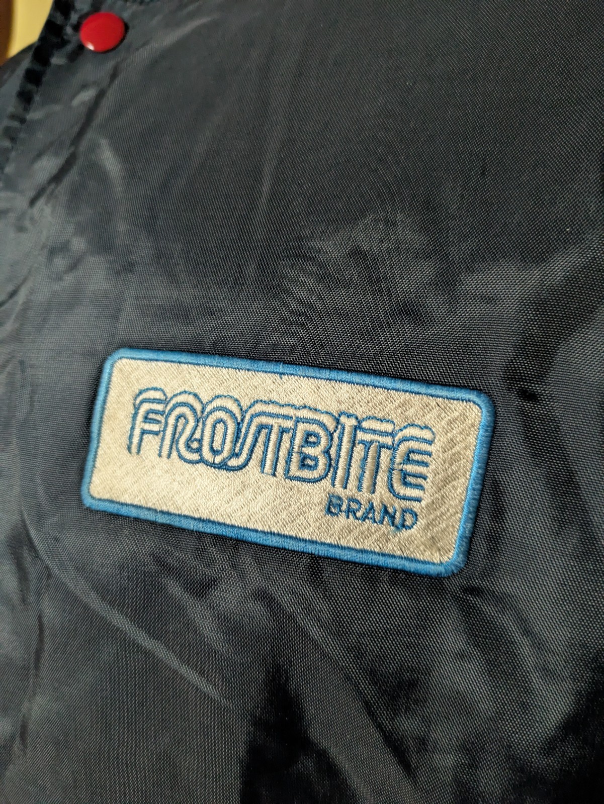 VTG FROSTBITE Brands Button Up Jacket XL Butwin Toledo OH Frozen Food Ice Cream gallery