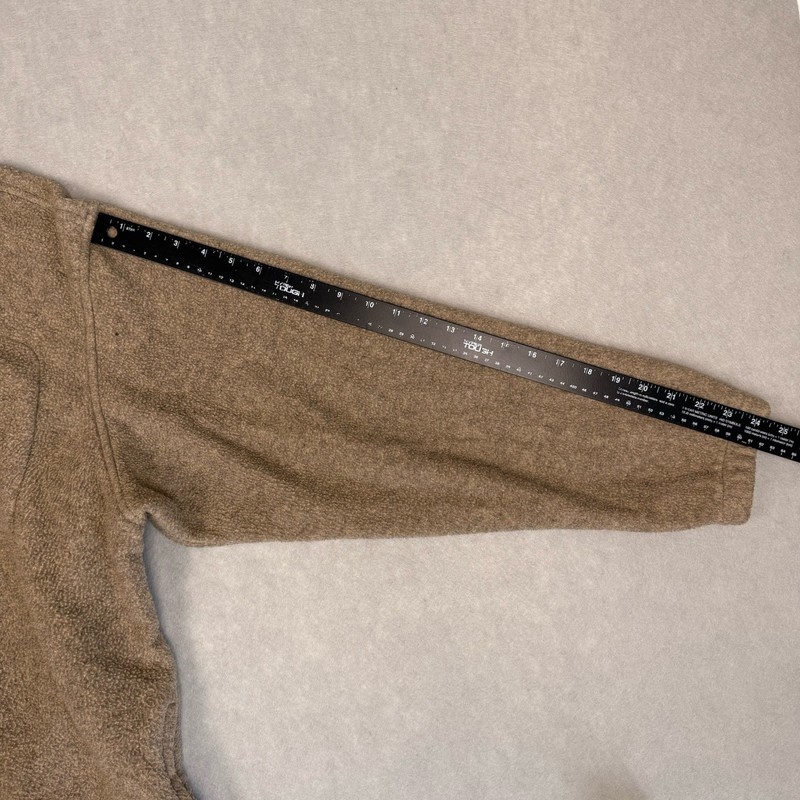 Vintage Eddie Bauer Polartec 1/2 Zip Fleece Beige Tan Mens XL Gorpcore gallery
