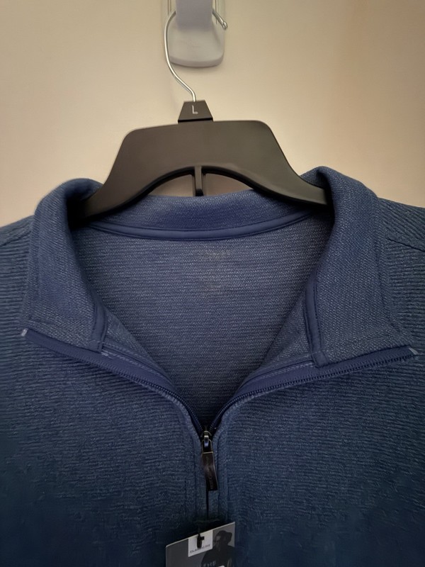 New Van Hausen Zip Front Large Navy Large Never Tuck Long SLV Mens NWT True Navy gallery