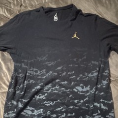 Jordan Big & Tall 3XL Black Camo Crew Neck Short Sleeve Logo T-Shirt Poly