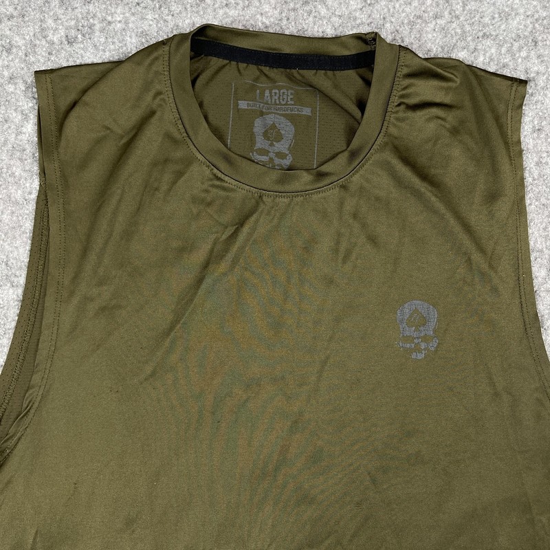 Zero Foxtrot Shirt Mens Large Sleeveless Skull Logo Athletic Gym Workout Tank gallery