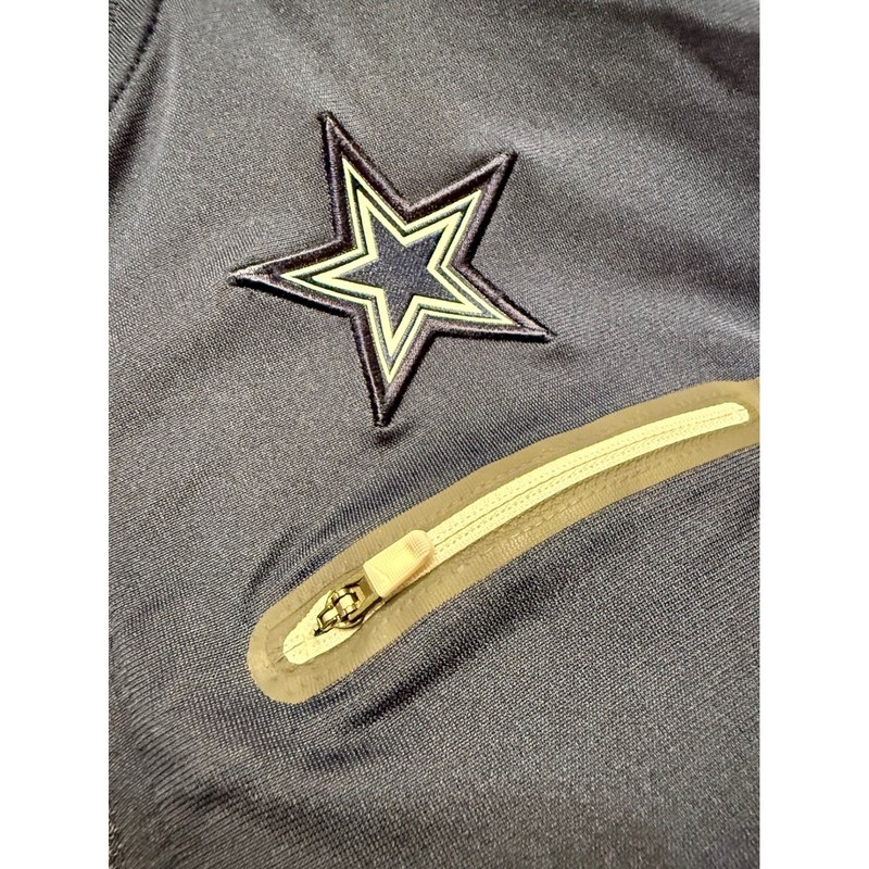 Nike Dallas Cowboys NFL Onfield Quarter Zip Pullover Navy Gray 3XL Dri-FIT gallery