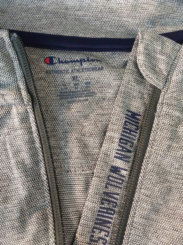 Champion XL Gray 1/4 Zip Michigan Wolverines Pullover #M148 gallery