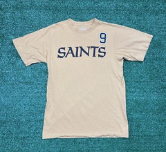New Orleans Saints Mens Size Medium Drew Brees QB-9 Reebok T-Shirt