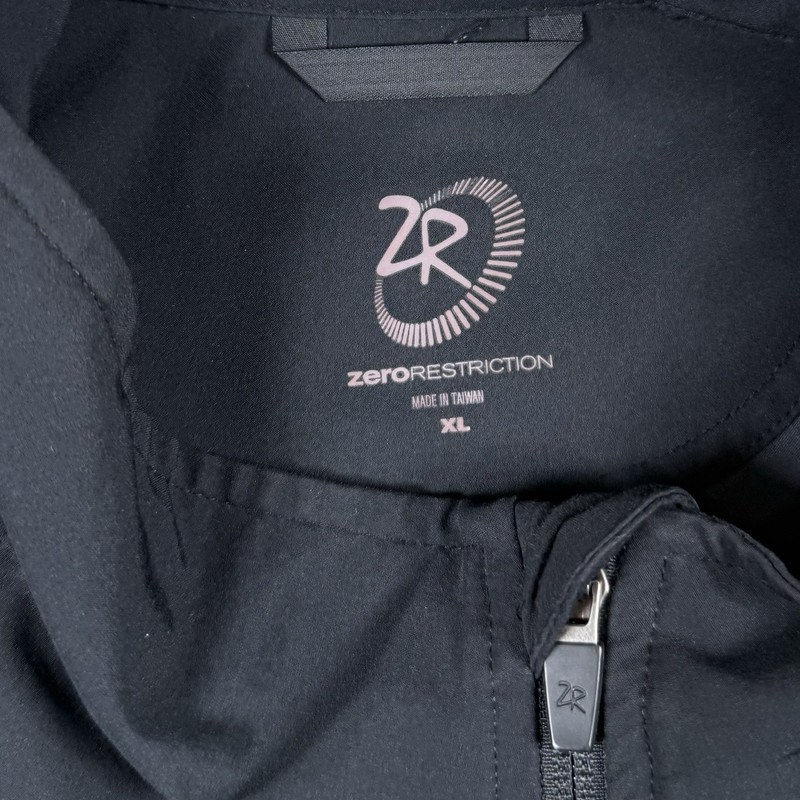 Zero Restriction Men's XL Black Performance 1/4 Zip Golf Pullover Windbreaker gallery