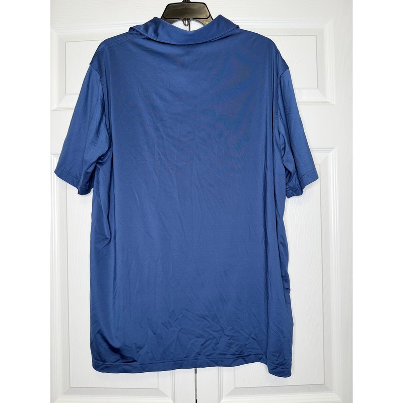 Peter Millar Summer Comfort Performance Men’s Jersey Polo Navy Blue Size L gallery