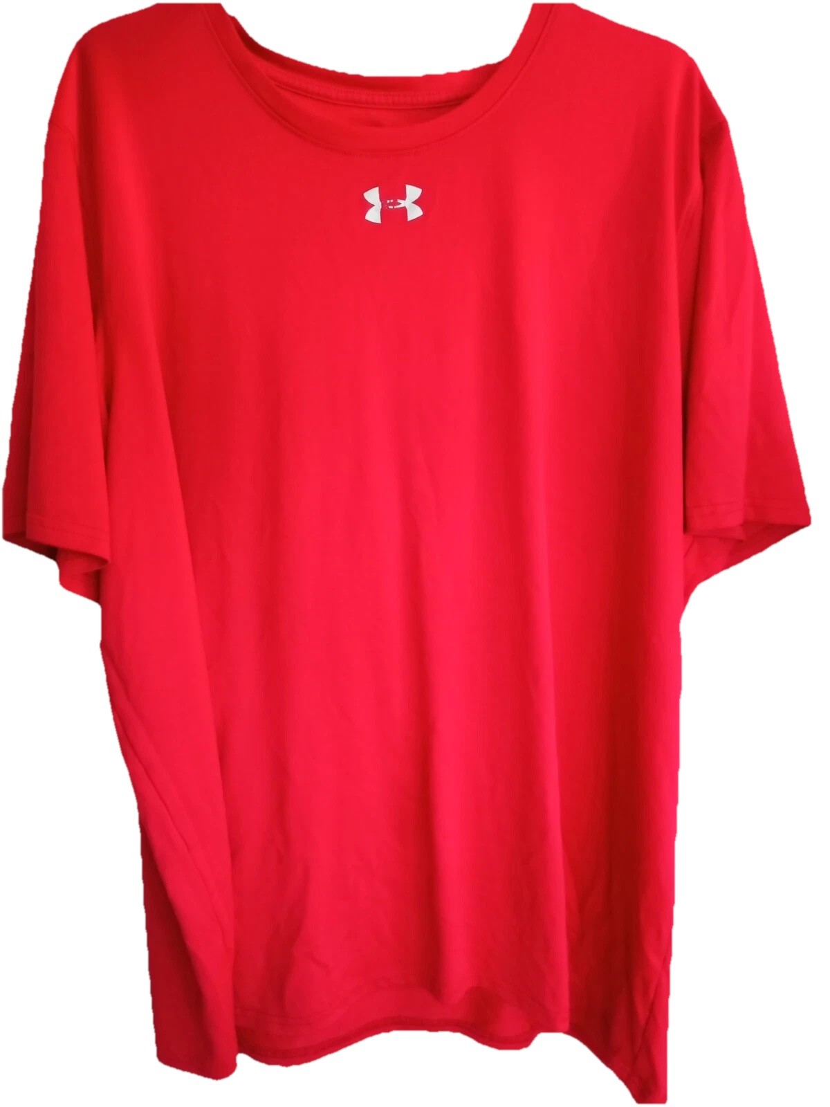Under Armour T-Shirt Men's Sz 2XL Training Top Red Sports Gym Run Camiseta Walk gallery