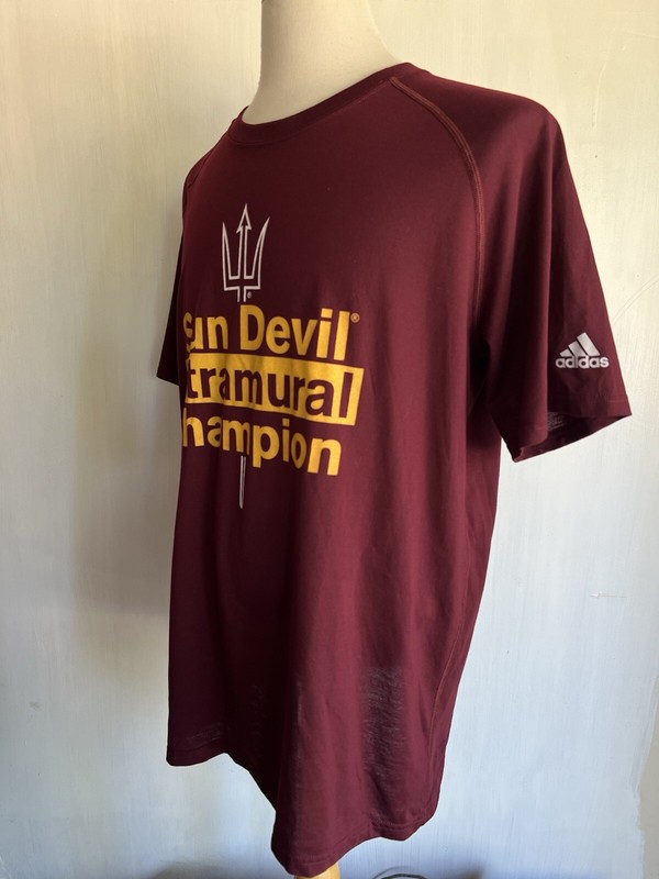 ARIZONA STATE SUN DEVILS (2015) Intramural Champion Adidas Climalite T-Shirt XL gallery