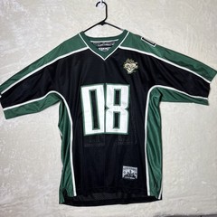 Vintage Y2K Steve and Barrys Green Beavers Stitched Football Jersey XL Heavy