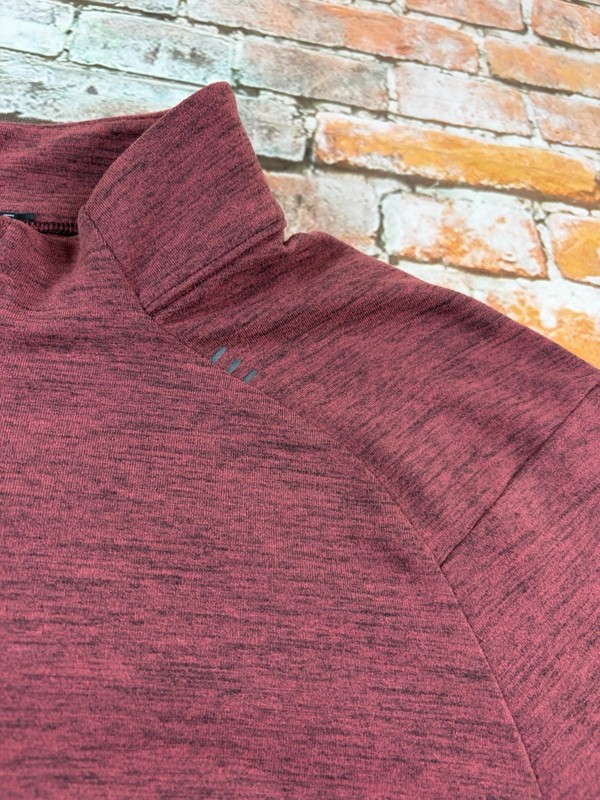 Lululemon Surge Shirt Mens M Pullover Warm Golf Running Hiking Maroon 1/4 Zip gallery