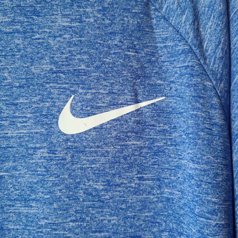 Nike Swim Dri-FIT UPF 40+ Rash Guard Shirt Mens XL Blue Short Sleeve Performance gallery