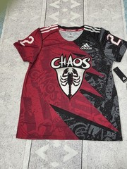 adidas Chaos Men’s XL Rugby Jersey Tee Red/Black Scorpion Graphic DV1431