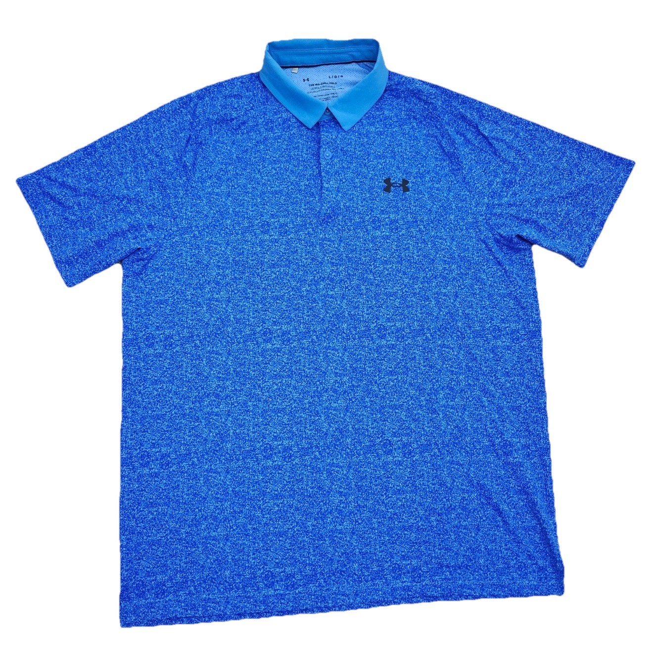 Under Armour The Iso-Chill Polo Golf Shirt Athletics Heather Blue Men L NWT gallery