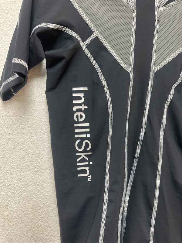 IntelliSkin Men’s Foundation Pro Short Sleeve Compression Shirt Black Top Sz L gallery