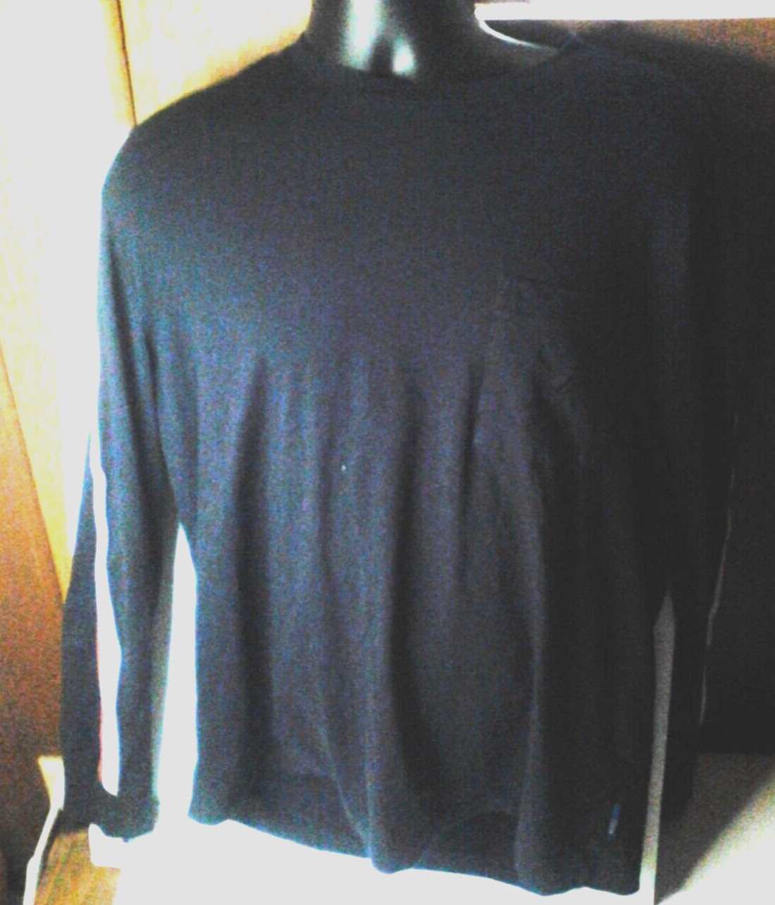 Nautica Navtech long sleeve shirt dark blue/red/white stripes XL gallery
