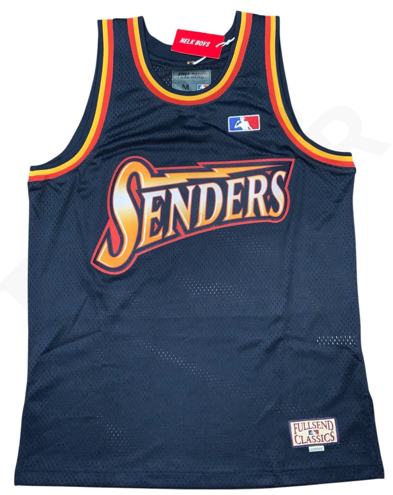 NWT(D) M Full Send Nelk Boys Golden State Warriors Style Basketball Jersey gallery