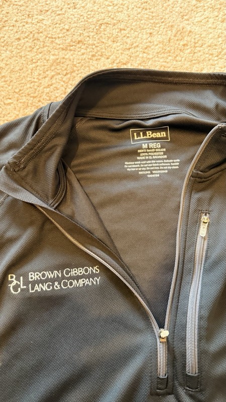 L.L.Bean Men's M Quarter-Zip Pullover Brown Gibbons Lang & Co gallery