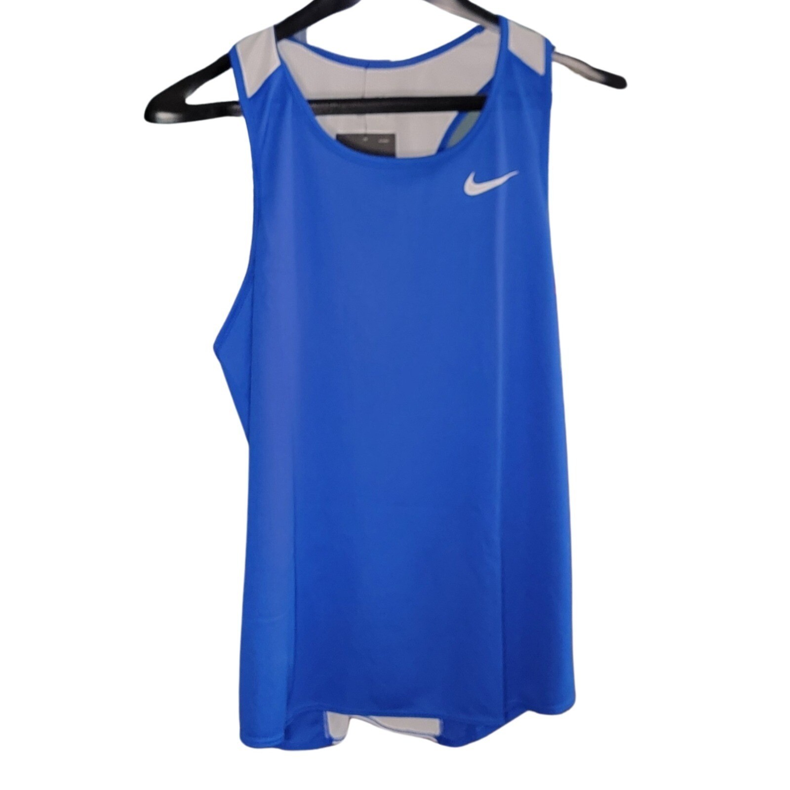 Nike NWT Running Tank Top Sleeveless Athletic Training Gym Shirt Blue Small gallery