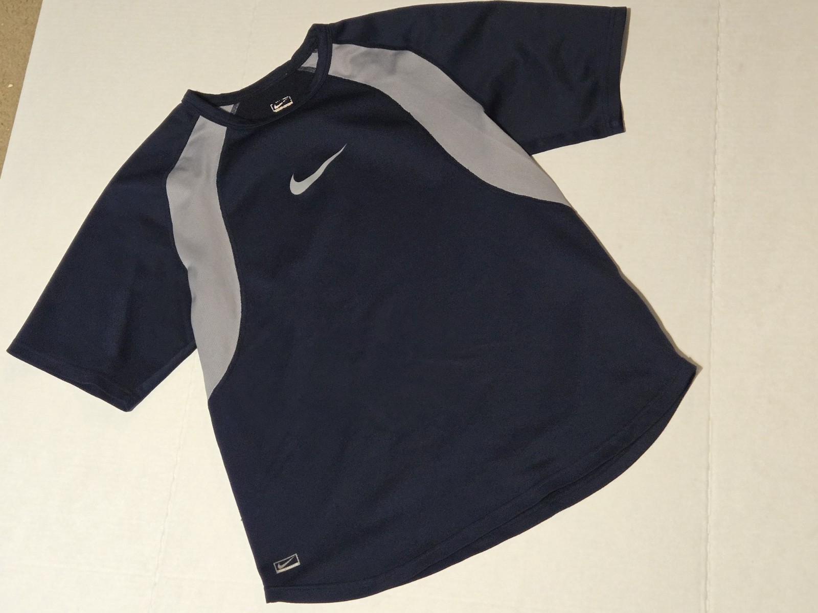 Nike Navy Blue And Gray Jersey Medium Mens gallery