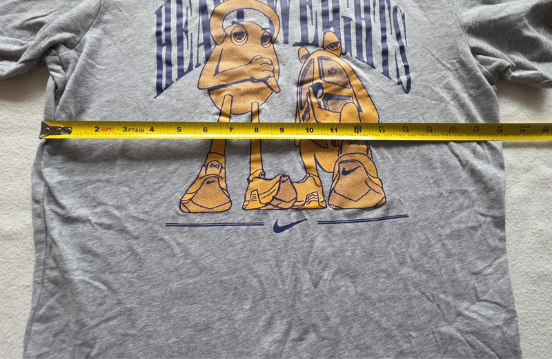 Men's Nike Dri-FIT Heavy Weights Tee Size Small EUC Grey Blue Cartoon Graphics gallery